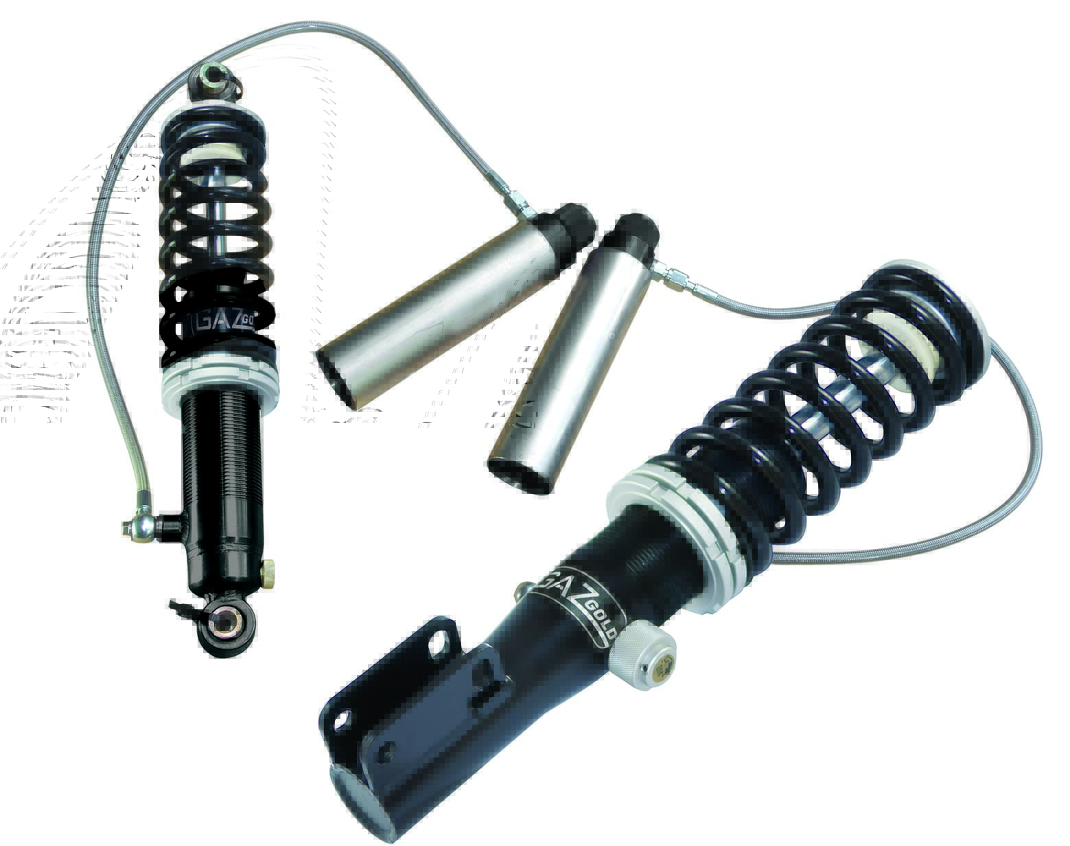 GAZ Gold coilover with remote canister setup